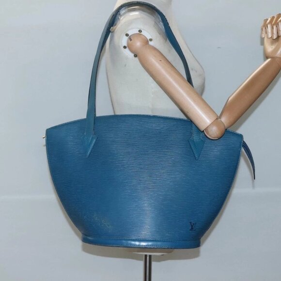 LOUIS VUITTON Epi Saint Jacques Shopping Shoulder Bag Blue M52275 LV Auth 120775 - Picture 15 of 16